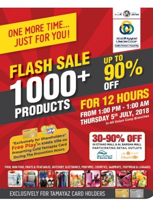 Flash Sale Up To 90% Off on 1000 Products