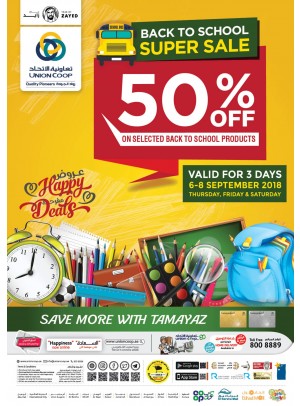 Back To School Super Sale 50% OFF