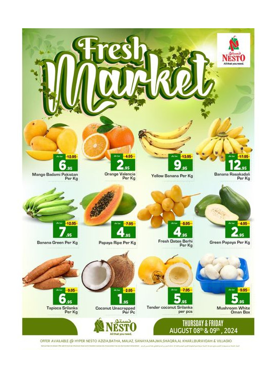 Fresh Market Offers - Al Riyadh, Kharj & Buraydah