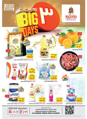 3 Big Daye Offers - Al Khobar, Jubail, Mina & Dabab