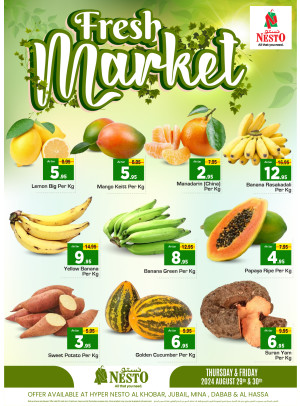 Fresh Market Offers - Al Khobar, Jubail, Mina, Dabab & Al hassa