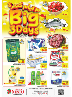 Big 3 Days Offers - Jubail, Mina & Dabab