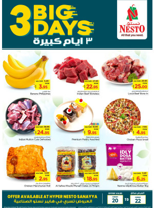 Big 3 Days Offers - Sanaya