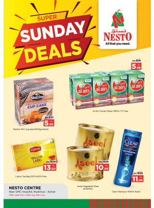 Sunday Deals - Nuaimiya, Ajman