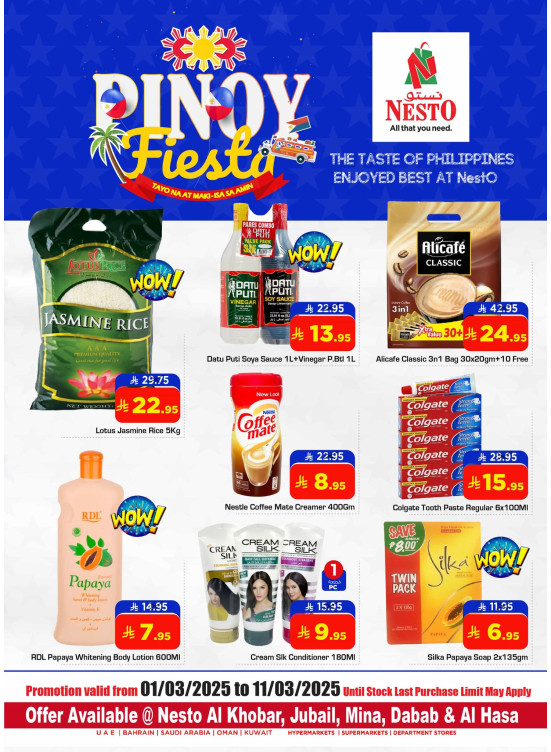 Pinoy Fiesta - Al Khobar, Jubail, Dabab, Mina & Al Hassa