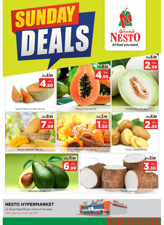 Sunday Deals - Umm Al Quwain