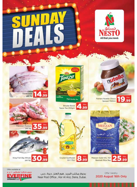 Sunday Deals - Hor Al Anz