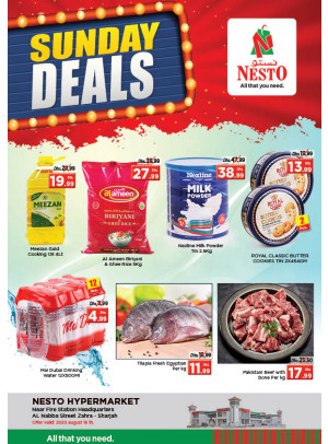Sunday Deals - Al Nabba, Sharjah