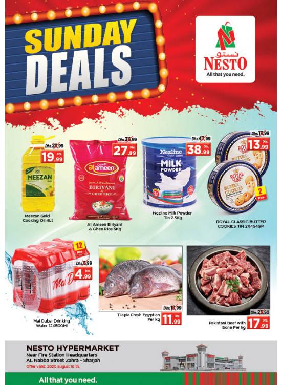 Sunday Deals - Al Nabba, Sharjah