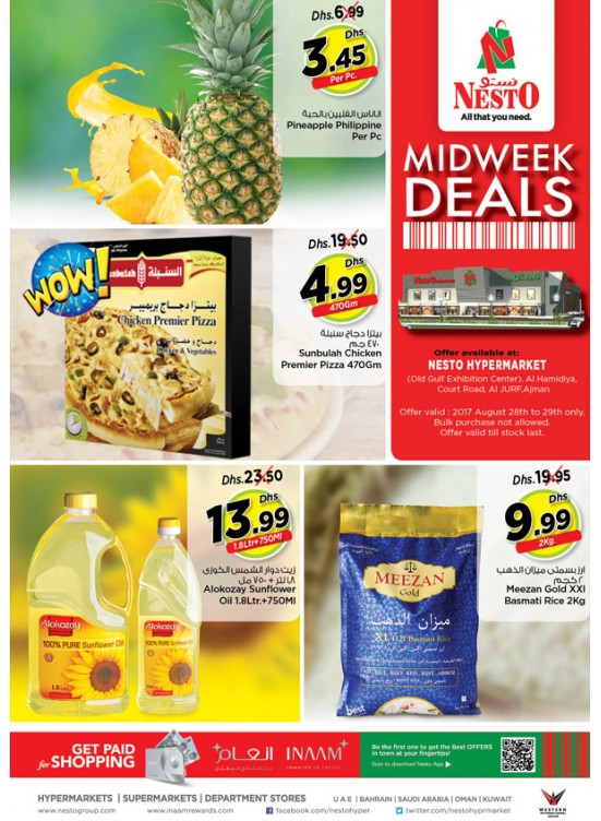 Midweek Deals - Jurf Ajman
