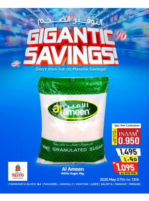 Gigantic Savings - Farwaniya Block 1 & 4, Fahaheel, Hawally, Khaitan, Jleeb,Salmiya, Mangaf & Mirqab