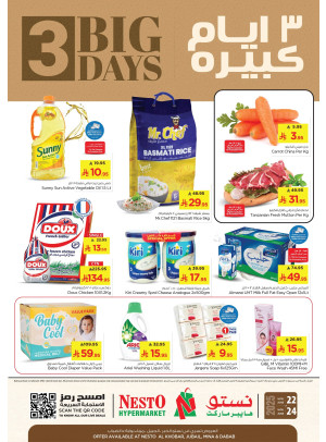 Big 3 Days Offers - Al Khobar, Jubail, Mina & Dabab