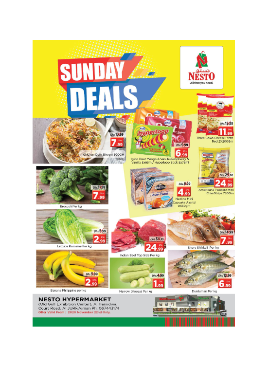 Sunday Deals - Jurf, Ajman