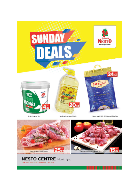 Sunday Deals - Nuaimiya, Ajman