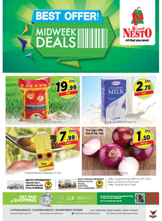 Midweek Deals - Jabel Ali