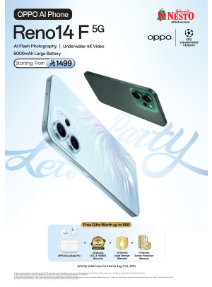 Available Now - OPPO Reno14 F 5G