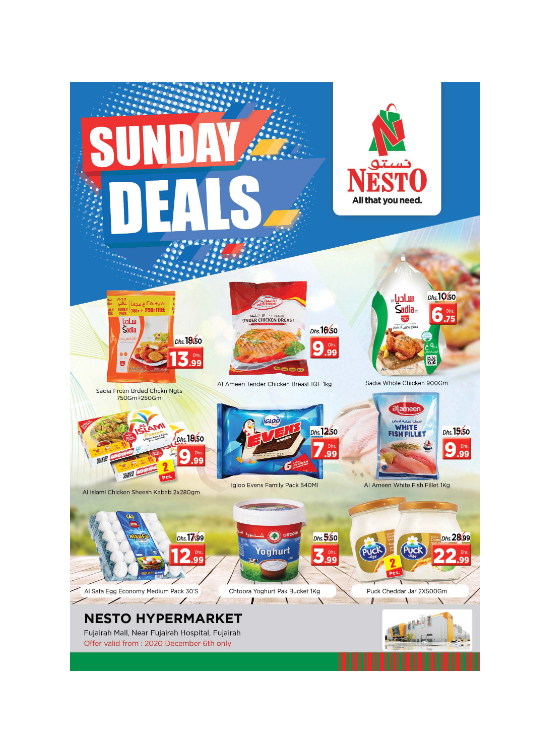 Sunday Deals - Fujairah