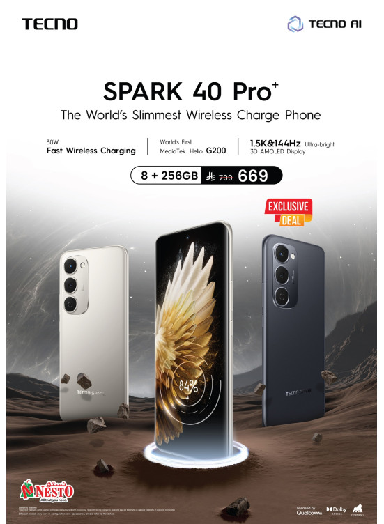 Available Now - TECNO SPARK 40 Pro+