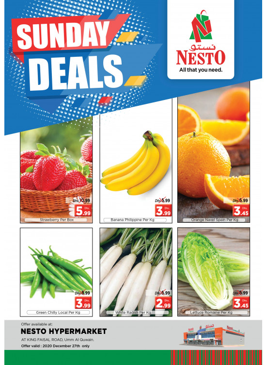 Sunday Deals - Umm Al Quwain
