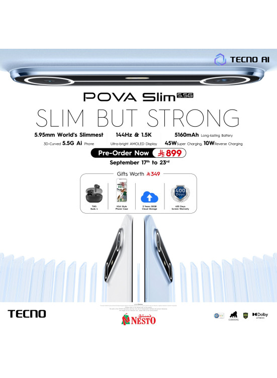 عرض حصري -  Tecno Pova Slim