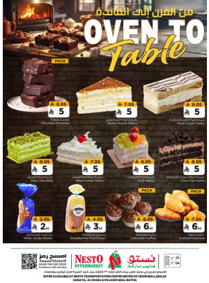 Oven to Table Offers - Riyadh, Al Kharj & Qassim