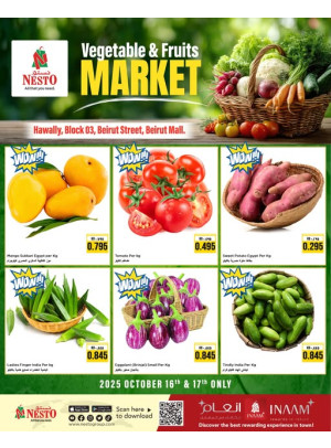 Vegetable & Fruits Market