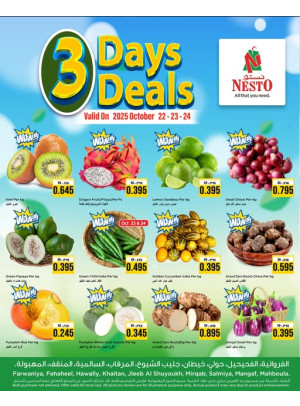 3 Days Deals