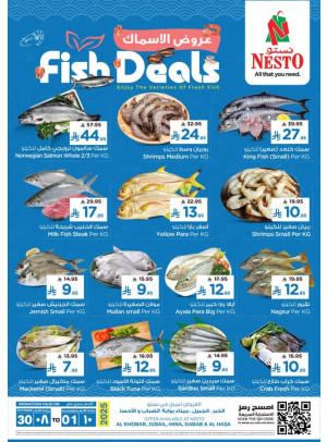 Fish Deals - Al Khobar, Jubail, Dabab, Mina & Al Ahsa