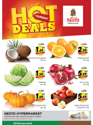 Sunday Deals - Fujairah
