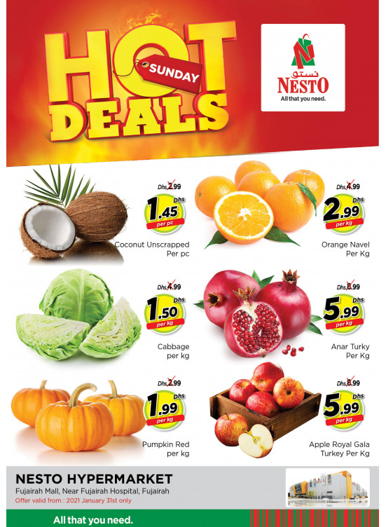 Sunday Deals - Fujairah