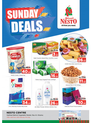 Sunday Deals - Ras Al Khaimah