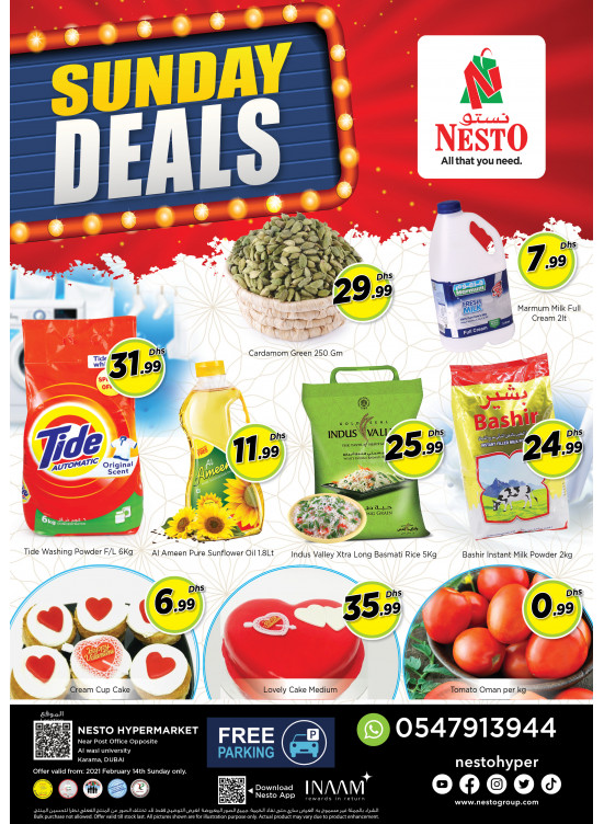 Sunday Deals - Near Karama Post Office, Dubai