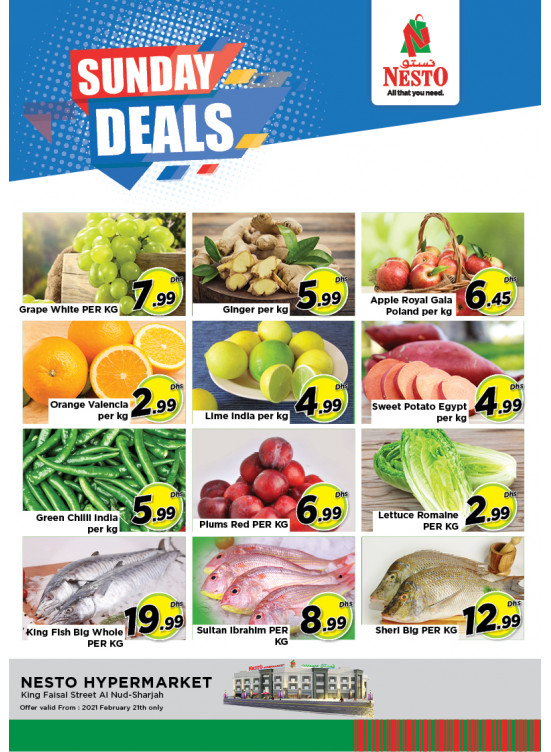 Sunday Deals - Al Nud, Sharjah