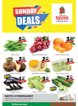 Sunday Deals - Fujairah