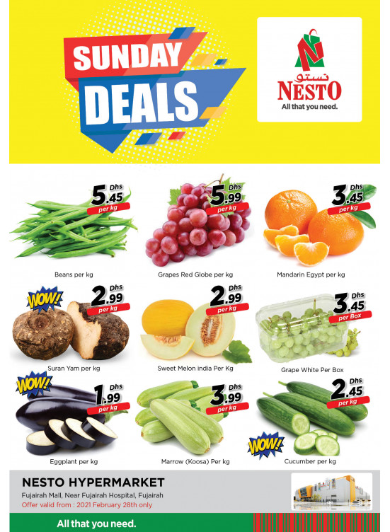 Sunday Deals - Fujairah
