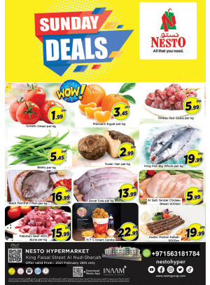Sunday Deals - Al Nud, Sharjah