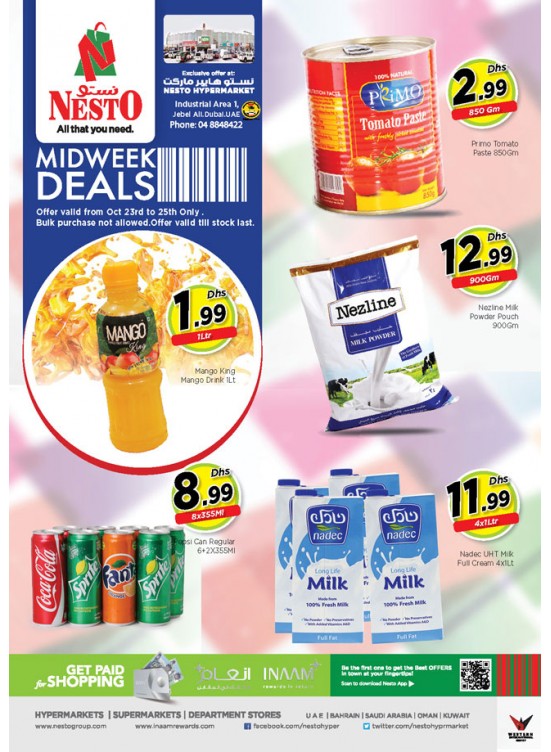 Midweek Deals - Jabel Ali