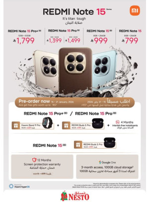 Pre Order Now - Redmi Note 15 Series Smartphone