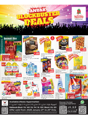JANUARY BLOCKBUSTER DEALS, Mahboula Block 01, Block 02