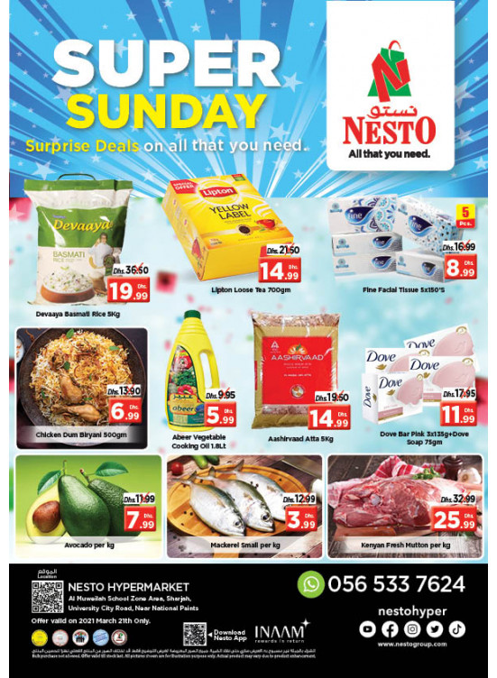 Sunday Deals - Muweilih, Sharjah