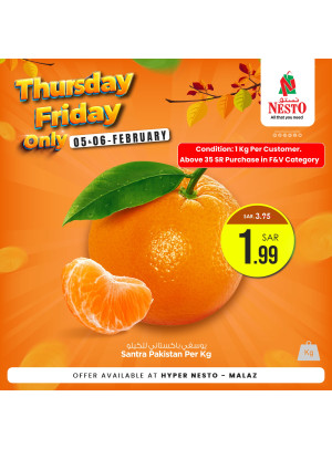 Thursday & Friday Deal - Malaz