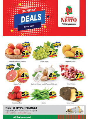 Sunday Deals - Fujairah