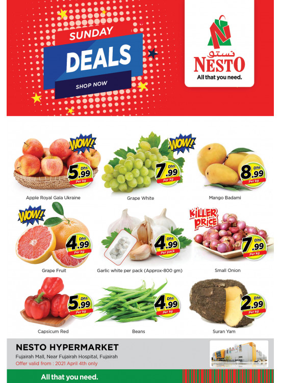 Sunday Deals - Fujairah