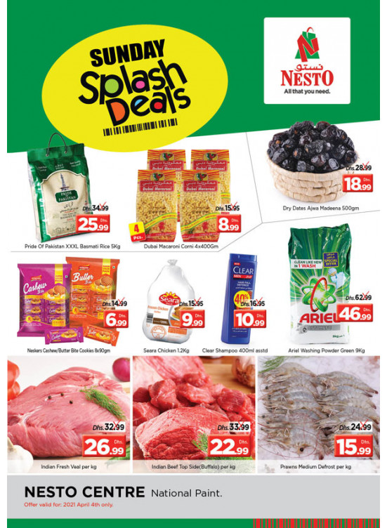 Sunday Deals National Paints, Sharjah from Nesto until 4th April