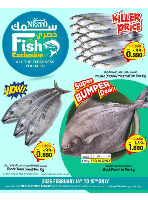 عروض حصرية للأسماك