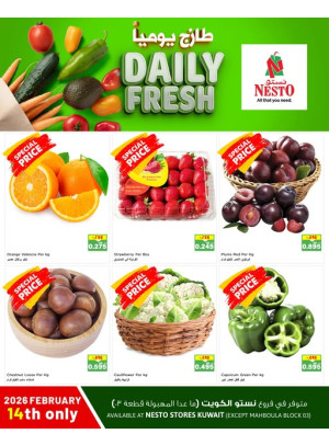 طازج يوميًا