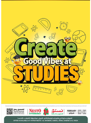 Create Good Vibes at Studies Deals - l Khobar, Jubail, Mina, Dabab & Al Ahsa
