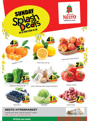 Sunday Deals - Fujairah