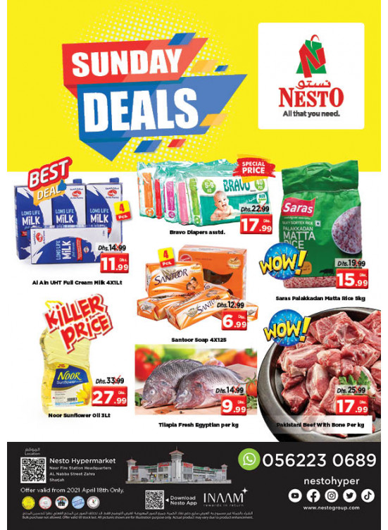 Sunday Deals - Al Nabba, Sharjah