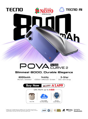 اشتر الآن - هاتف Tecno Pova 5G Curve 2 الذكي